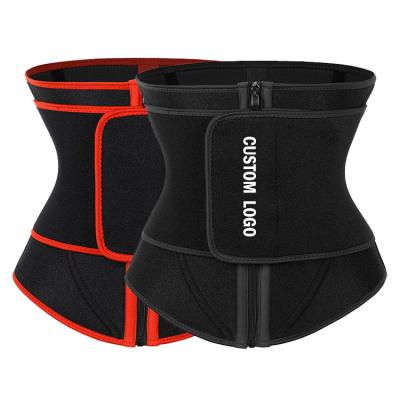 China Custom Women Antibacterial Logo Control Compression Lose Weight Tummy Slimming Neoprene Sauna Sweat Waist Trimmer Slimming Belt for sale