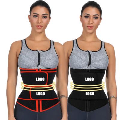 China Custom Logo Adult Women Sport Lose Weight Tummy Control Neoprene Waist Trainer Compression Back Support Waist Trimmer Belt for sale