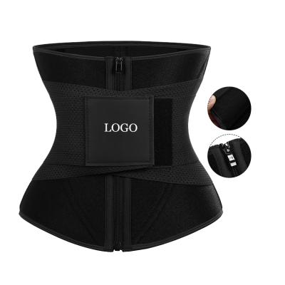 China New Custom Logo Adult Neoprene Waist Trainer Sport Back Compression Support Waist Trimmer Sauna Sweat Slimming Tummy for sale