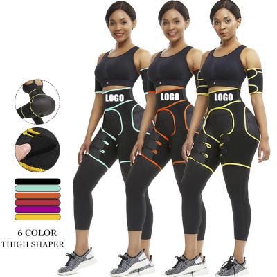 China New Logo 6 Color Antibacterial Custom Compression and Thigh Trimmer Adjustable Waist Belt Neoprene Butt Lifter Thigh Gum Booty Shaper for sale