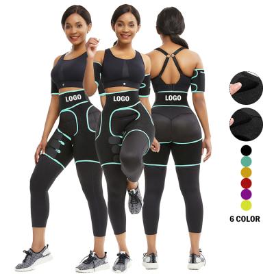 China New Custom Logo Compression Adjustable Belt Women Antibacterial Neoprene Sauna Sweat Thigh Trimmer Booty Shaper for sale