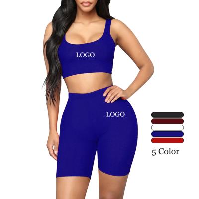 China 2020 New Listing 5 Breathable Plain Color Jogging Tracksuit Set Women Sport Wear Women Elasticity Two Piece Set for sale