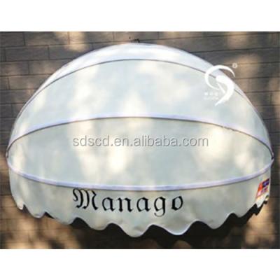 China Custom Half Rain Canopy / Sunshade Capony French Style Printing Half Around Window Tent for sale