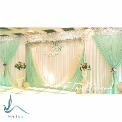 China For Wedding Banquet Event Party Wedding Stage Decoration Wedding Curtain for sale