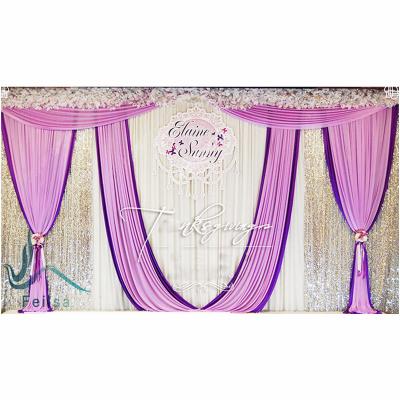 China Home And Wedding Wholesale Decoration Wedding Stage Backdrop For Wedding Banquet Event Party for sale