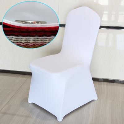 China Elastic Fabric Polyester Hotel Chair Covers All-in-one Chair Cover For Wedding for sale