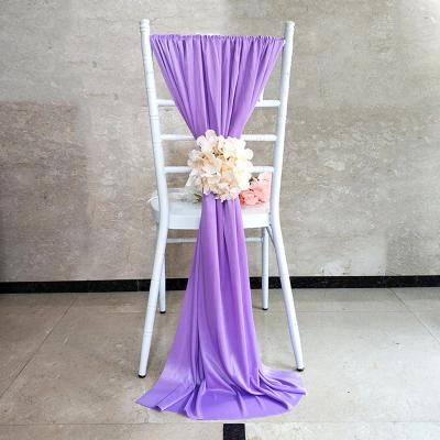 China Latest High Quality Soft And Shiny Wedding And Decoration Event Chair Cover for sale