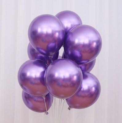 China For Wedding Event Party Wholesale Metalizados Globos Birthday Decoration Party Cheap Latex Metal Balloons for sale