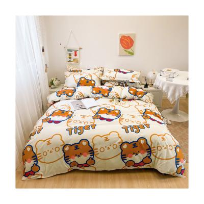 China Anti-Static Hot Selling Bedding Sets 100% Polyester Microfiber Fabric Hotel Sets for sale