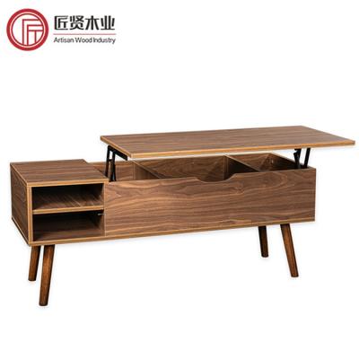 China (Others) Multifunctional Living Room Adjustable Furniture Lift Up Coffee Table Modern Adjustable Pop Up Extendable Lift Top Coffee Table for sale