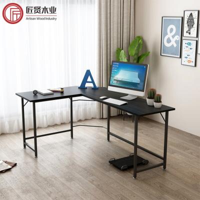 China Expandable Home Office Table Furniture L-Shaped Computer Desk Schreibtisch Escritorio Para Computadora for sale