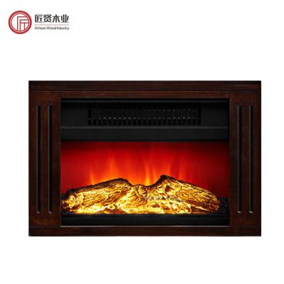 China Free Standing Electric Flame 120V Manual 220V Heater Wooden Cabinet With Fireplace 3D (Other) Household Adjustable Decoration for sale