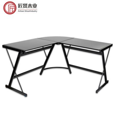 China Office Furniture CEO Table Metal Corner Extendable Home Listing Board Computer L Shaped Desk for sale