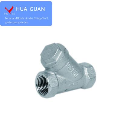 China Water System stainless steel 304 316 BSPP BSPT NPT thread Y type filter strainer for sale