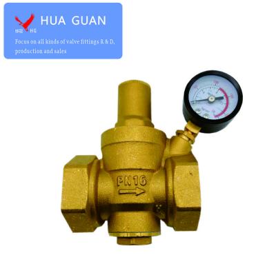 China Water Control DN25 Pressure Reducing Valves, NPT, BSP Brass Valve With Adjustable Pressure Limiter RV Lead Free Pressure Regulator for sale