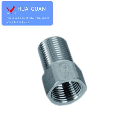 China Pipe Lines Connect 304 Stainless Steel Extension F/M Joint Hex F/M DN15 Water Pipe Extension Thickening Accessories for sale