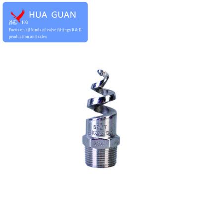 China Anti-blocking Water Pipe System Stainless Steel Nozzle SPJT Nozzle Spiral Nozzle 304/316L BSPP BSPT TNP Thread Dust Collection Cleaning for sale