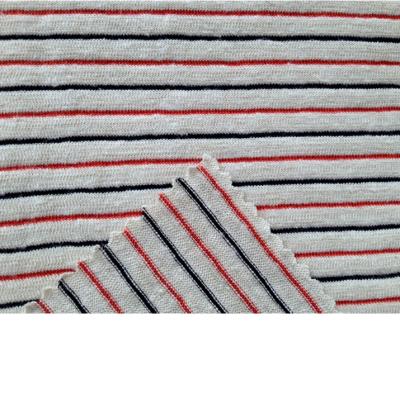 China Breathable Wholesale Organic Hemp Cotton Fabric 173gsm Poly Hemp Jersey Strip Fabric for sale