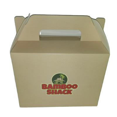 China Recyclable Cheap Wholesale Popular Custom Logo Friend Chicken Box Take Out Box Hot Fast Packaging for sale