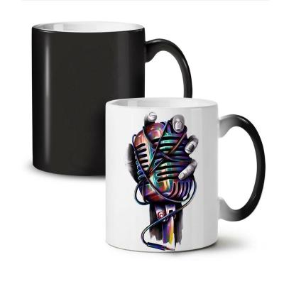 China Customized Viable Customized Logo 11oz Sublimation Coffee Tea Magic Color Changing Mug for sale