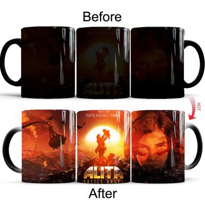 China Wholesale 11oz Sublimation Viable Popular Magic Coffee Tea Color Changing Mug for sale