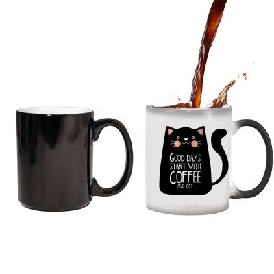 China 11oz Sublimation Custom Magic Mug Viable Hot Selling Custom Color Changing Mug for sale