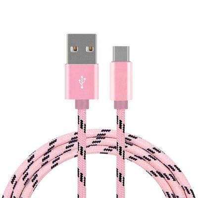 China The same tooling for micro type c and fast charging micro type c cable 3M Stripe Nylon Braided Data Transfer Mobile Phone Charger Cable USB Cable 8 pin for sale