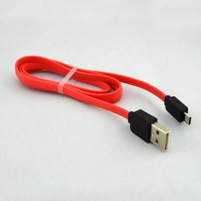 China Data Transfer Cable Wholesale Multi Function Flat Micro USB Soft Strip Cable 1M Silicone Flat Charging Cable Data Transfer For Android Mobile Phone for sale