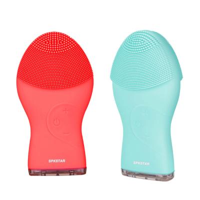 China Hot Selling High Quality DEEP CLEANING Silicon Silicon Rechargeable Waterproof Facial Electric Facial Cleanser Pore Clean Brush for sale