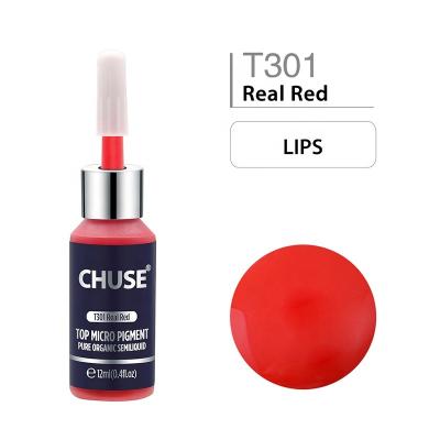 China CHUSE Wholesale Non-Toxic Hot Selling Real Red Color PMU Organic Dye For Lips Tattoo for sale