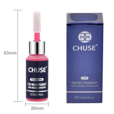 China CHUSE Non-Toxic Color Fashion Color Tattoo Ink Micro PMU Pigment For Cosmetic Lips Tattoo for sale