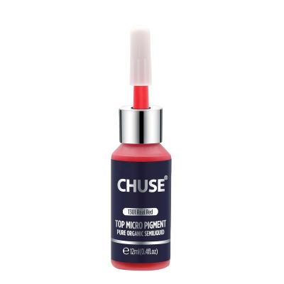 China CHUSE Non-Toxic Real Red Pure Organic Permanent Make Up Tattoo Ink Color Pigments for sale