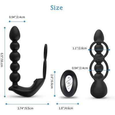 China Amazon hot sale adult anal remote control butt plug butt anal plug set silicone rubber anal plug with big discount for sale