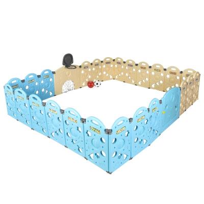 China ZILLE Multifunctional Foldable Kids Plastic Playpen Infant Playpen With Soccer Basketball Baby Sports Play Toys For Children for sale