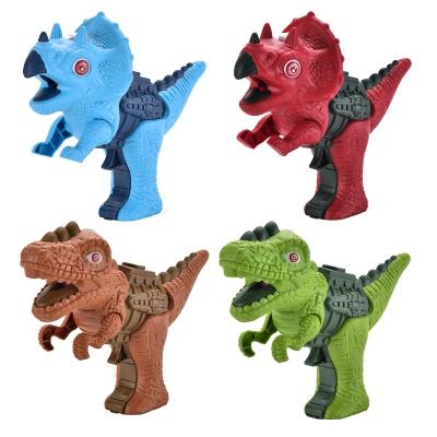 China ZILLE Electronic Popular Dinosaur Throw Electric Toy Gun With Dynamic Sound And Light Up Two Styles Four Colors Mixed Shape Cool Gun Toy For Kids for sale