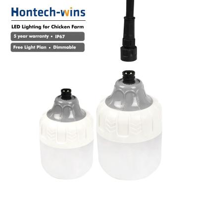 China House led lights for poultry house led dimmable light for chicken waterproof bulb for livestock for sale