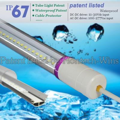 China Aluminum led tube light with waterproof t8 light fixture 24v/12v t8 tube with full PC aquarium used 24v t8 led tube for sale