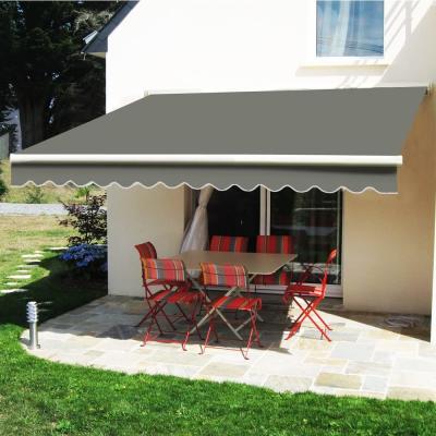 China Manual Retractable Patio Awning Sun Shade Outdoor Deck Window Door Canopy Shelter Aluminum Frame Markiser zu verkaufen