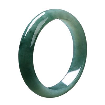 China Ladies Natural Jade Bangle Eco-Friendly Retro Women High Quality Chinese Style Green Bangle Bracelet for sale