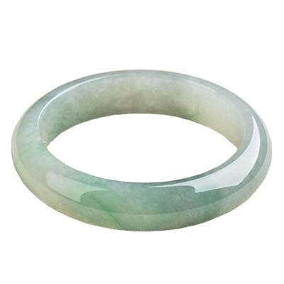 China Eco-Friendly Chinese Style Hand Jade Bangle Green Natural High Quality Eco-Friendly Retro Classic Bracelets With Gift Box For Women Girls for sale