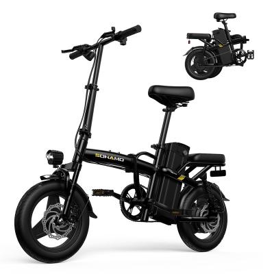 China Electric Bike 350W 16Ah Aluminum Alloy Lithium Battery Brushless Hub Motor Electric Bike for sale