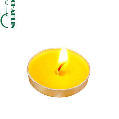 China Rekindling Colorful Luxurious White Mini Beeswax Tealight Wax Lotion Candle for sale