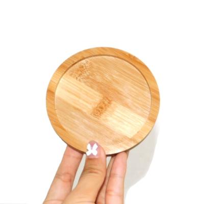 China Viable Most Popular Wooden Shelf Flower Pot Cup Holder Bamboo Tray for sale