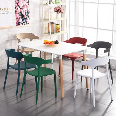 China (Other) best selling modern design adjustable dining room furniture wholesale home dining sets with 1.2 meters table and 4 plastic chairs for sale