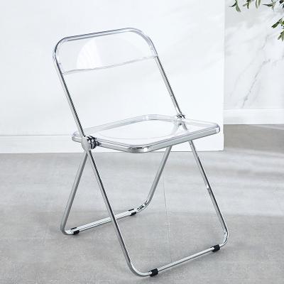 China 2022 Modern New Style CIA Wholesale Folding Living Room Transparent Acrylic Chairs for sale