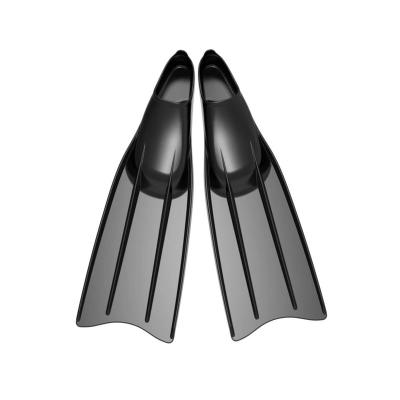 China Eco-friendly Underwater Sports Freediving 100% Food Grade Silicone Freediving Fin Long Diving Fin Swimming Fins for sale