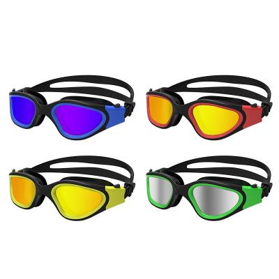 China Anti Fog UV Protection Waterproof China Factory OEM Logo Color Fashion Swimming One Piece Silicone Frame Custom Goggles Swim Goggles For Adult for sale