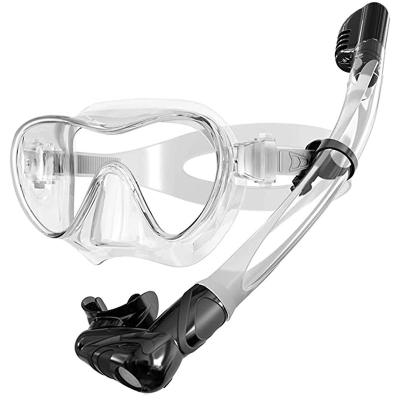 China Factory Wholesale 180 Wide View Custom Clear Logo Design Adult Kids Scuba Diving Mask Snorkel Tube Set for sale