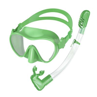 China Wide Sight 180 Snorkel Air Intake Liquid Silicone Cheap Scuba Diving Mask Dry Breath Tube Set For Adults And Kids for sale