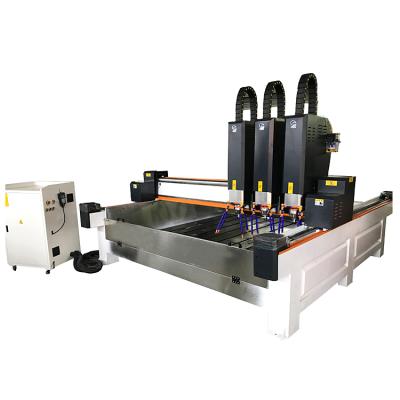 China Factory 1325 3 4 Axles Stone Carving Machinery Polished Granite Marble Cutting for sale